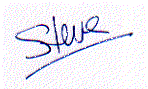 [Steve's signature]
