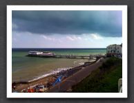 Pier and Beach from the Cliffs